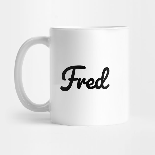 Fred Name Typography by ellenhenryart